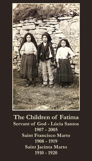 Fatima Children Prayer Card